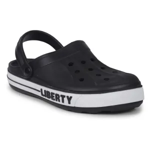 A-HA Black Casual Slip-on Clogs For Men LITEWALK By Liberty