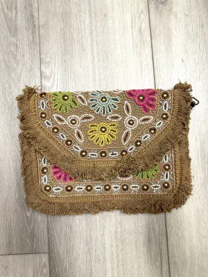 Beaded Fringe Clutch