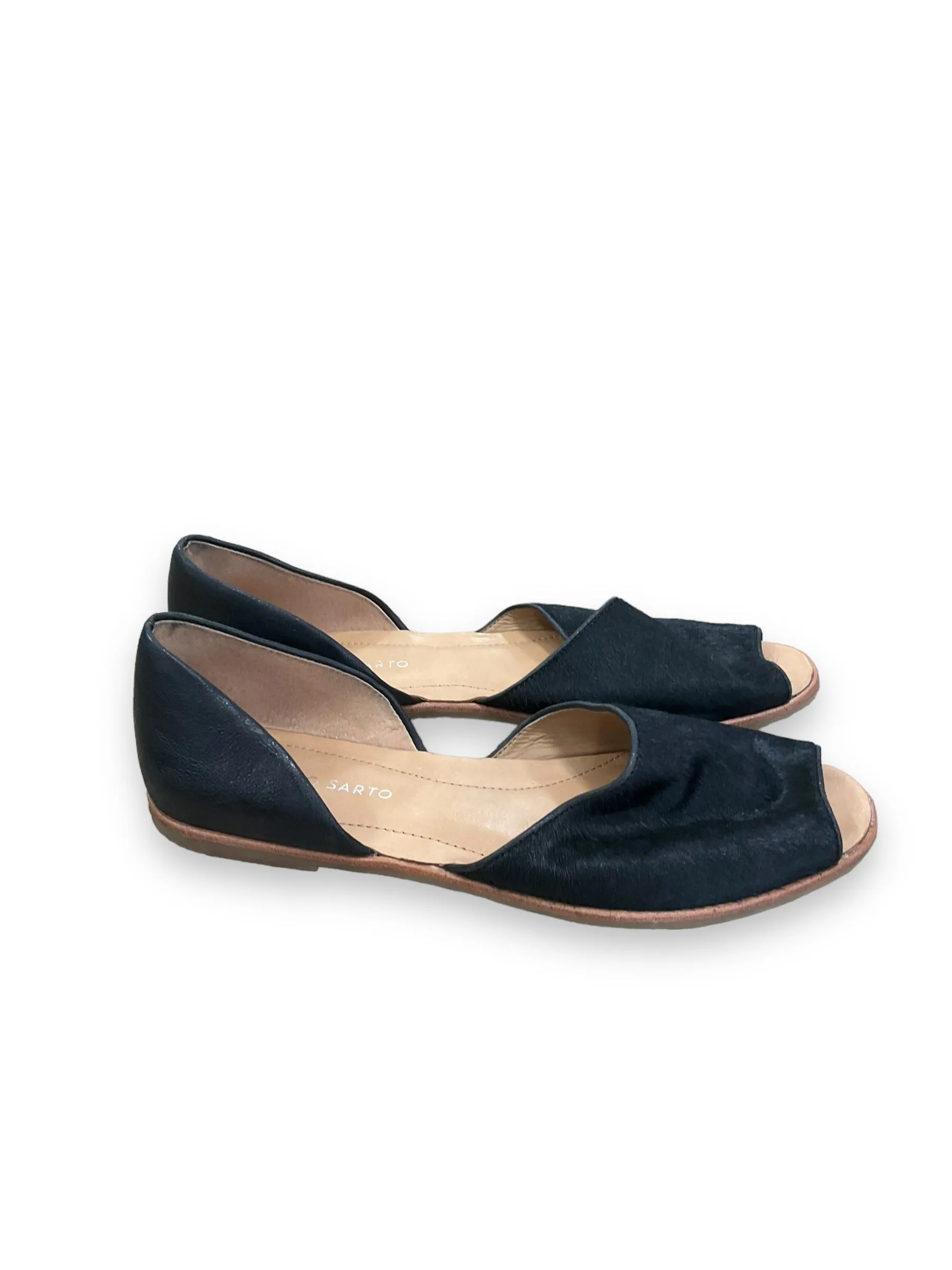 Black Shoes Flats Franco Sarto, Size 9
