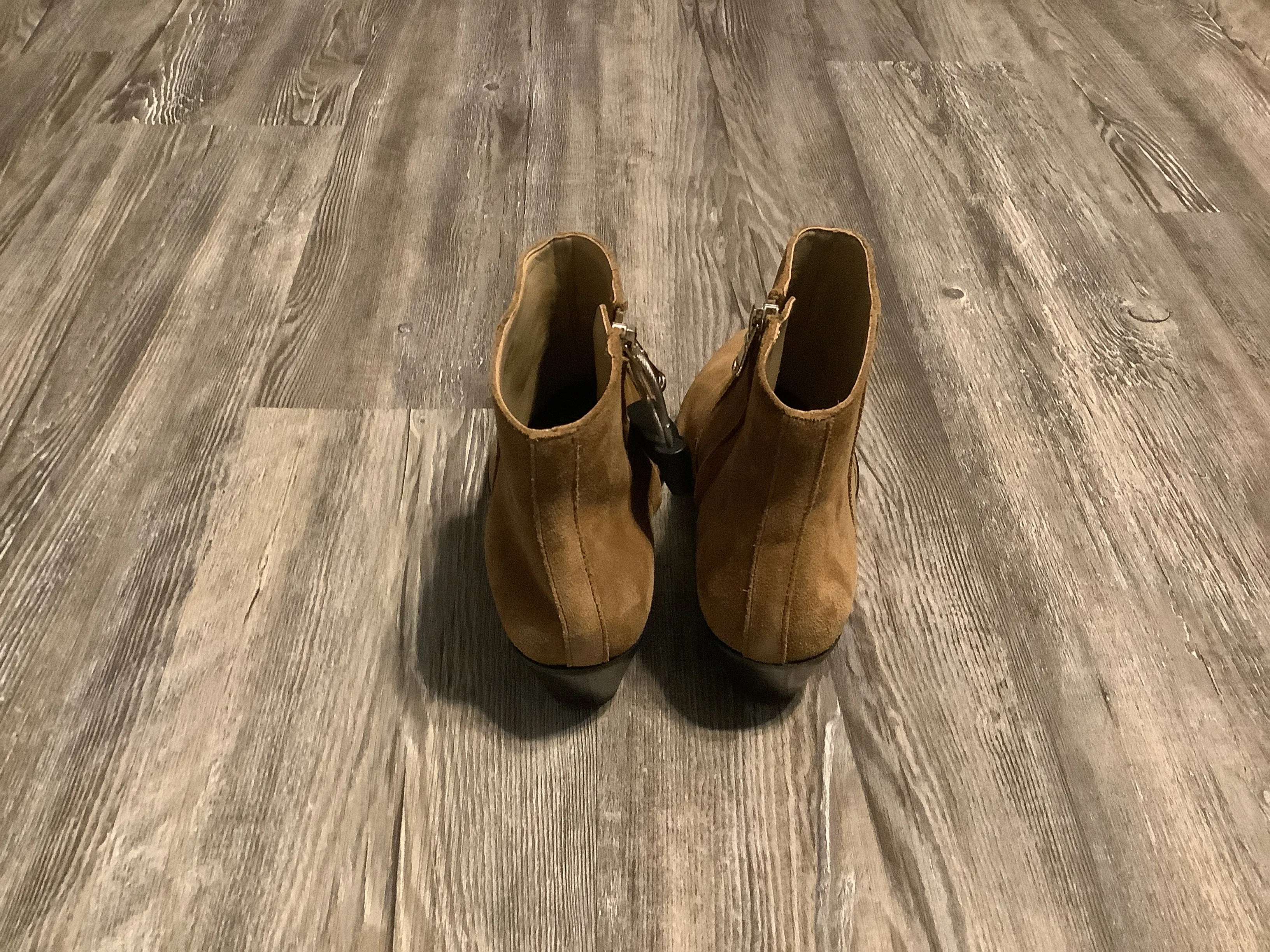 Boots Ankle Flats By Ann Taylor In Brown, Size: 6