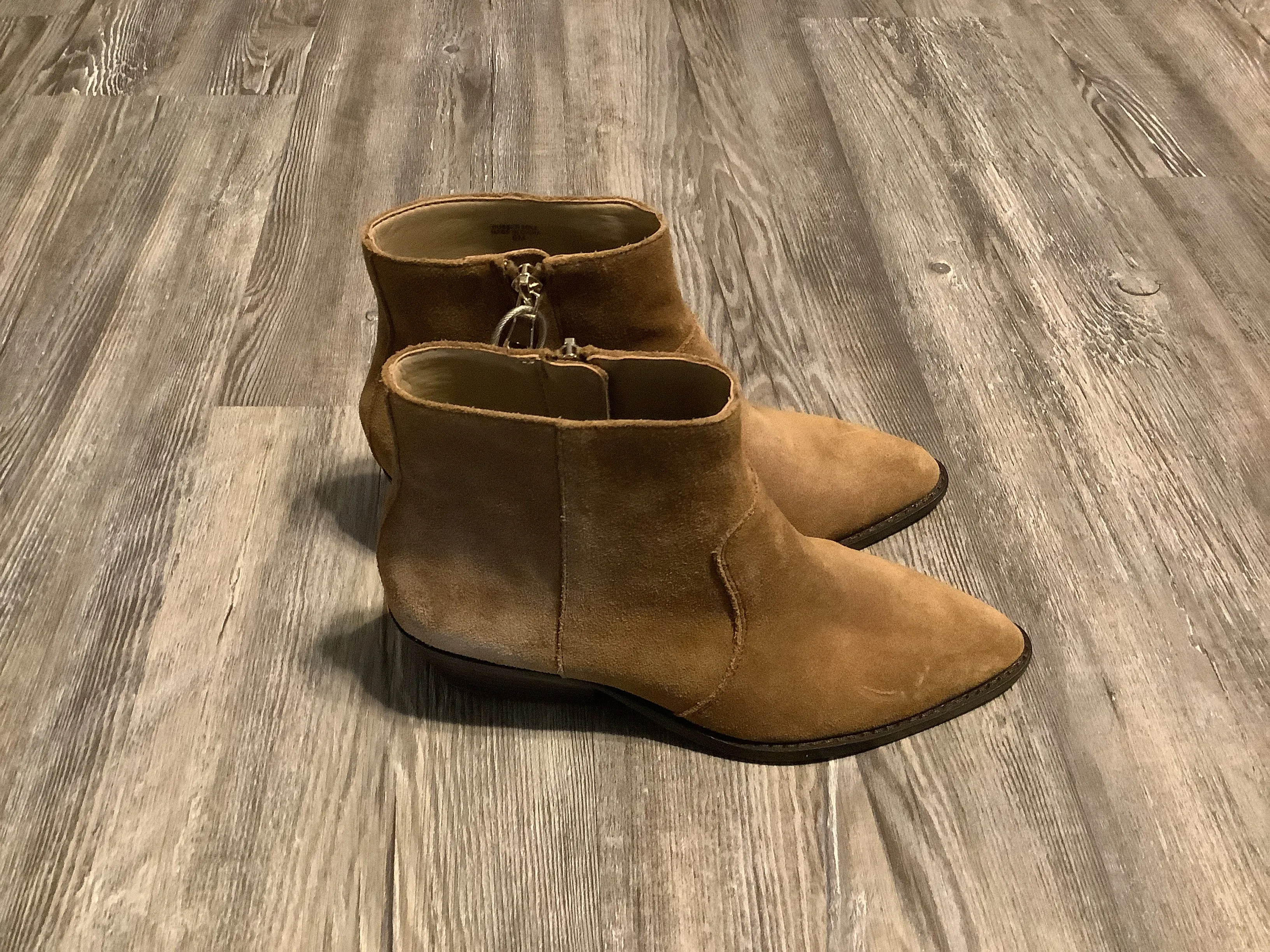 Boots Ankle Flats By Ann Taylor In Brown, Size: 6