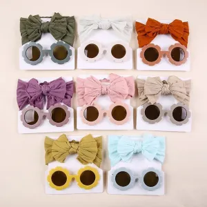 Flower Sunnies & Headband Set | Various Colours