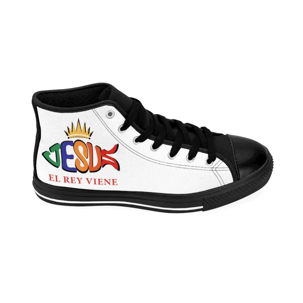 Jesus "El Rey Viene" shoes - Tyson Fury Boxing Star | High-top Sneakers