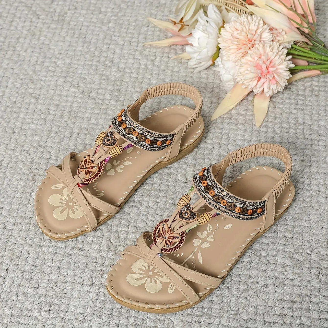 Kaelyn - Boho Flat Sandals