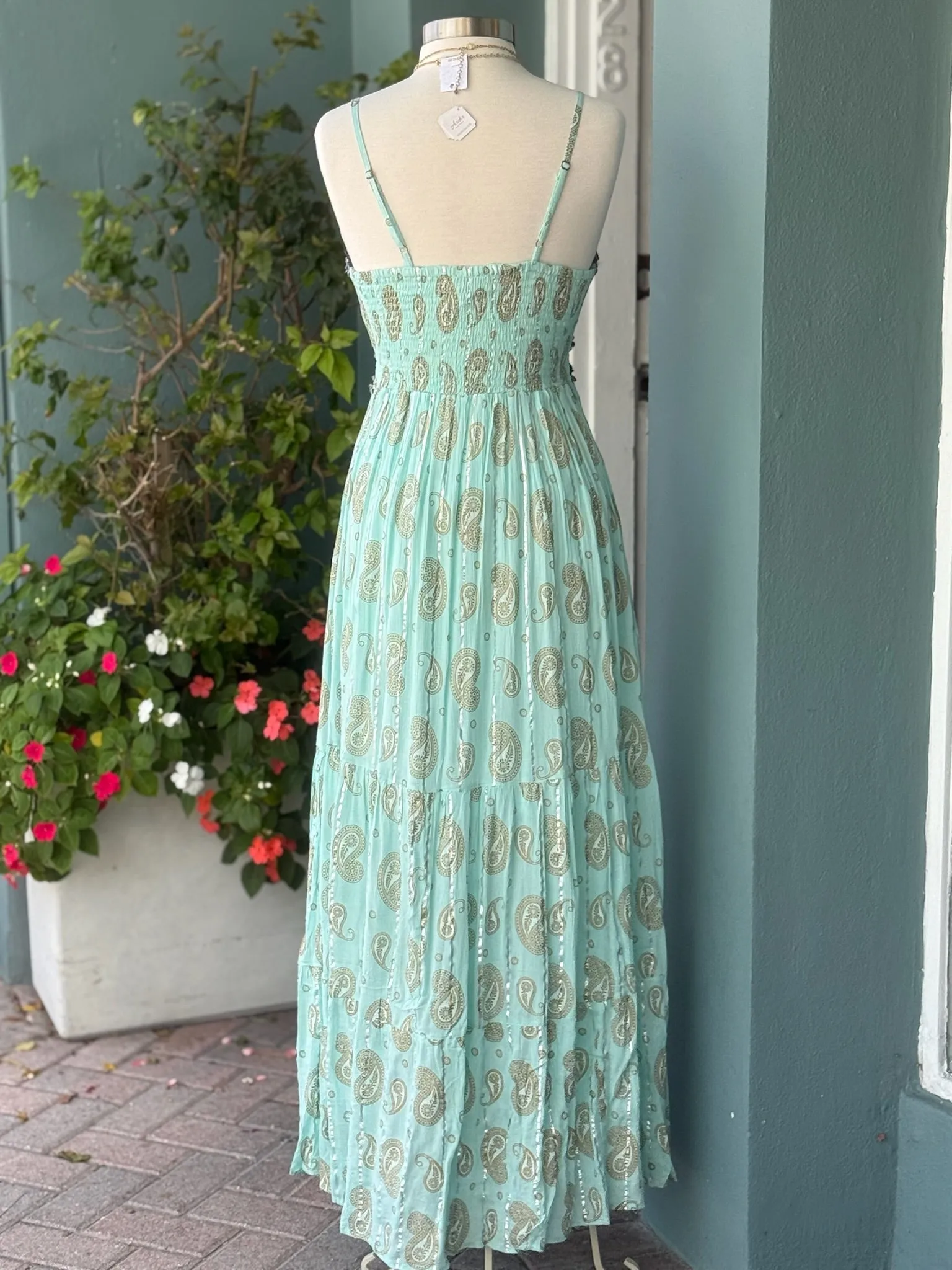 Kingsley Dress in Aqua