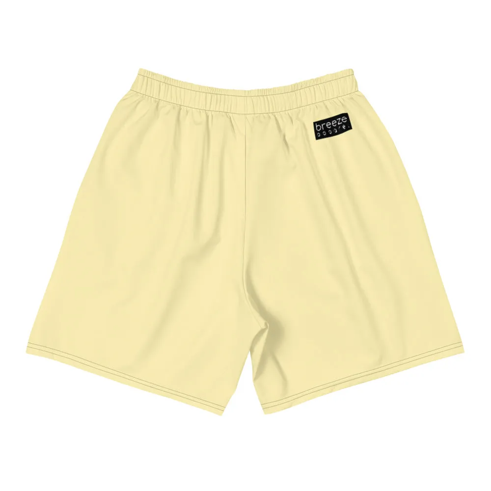 Men's tan athleisure shorts