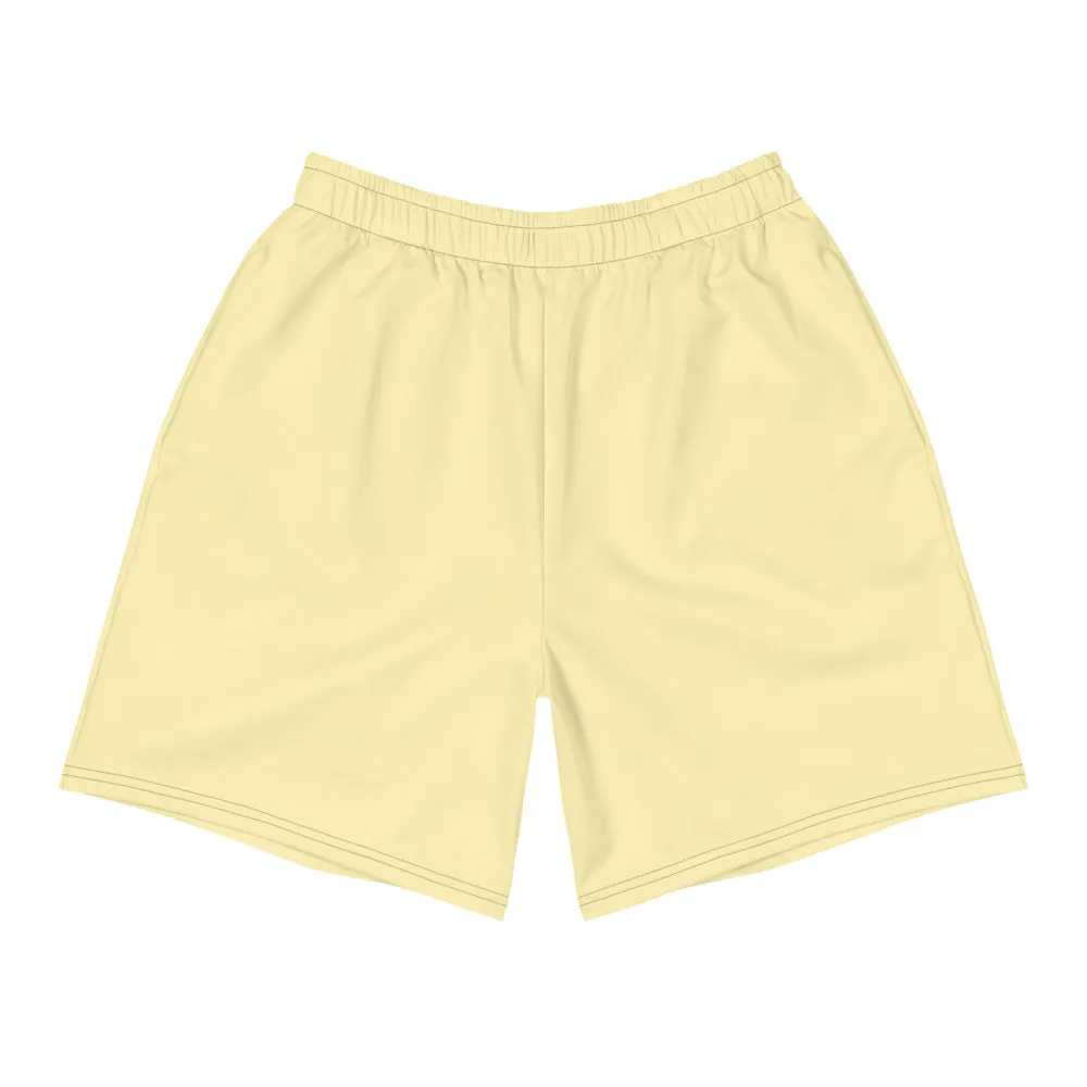 Men's tan athleisure shorts