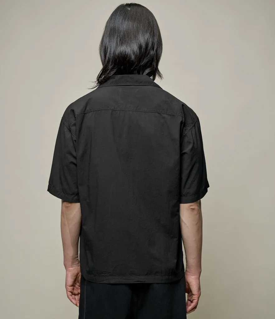 Merz b. Schwanen Short Sleeve Shirt - Deep Black