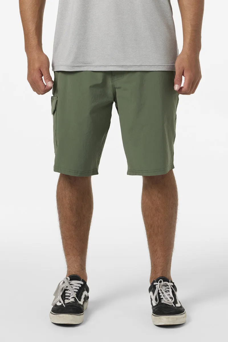 O'Neill TRVLR 20" Cargo Hybrid Shorts - Dark Olive