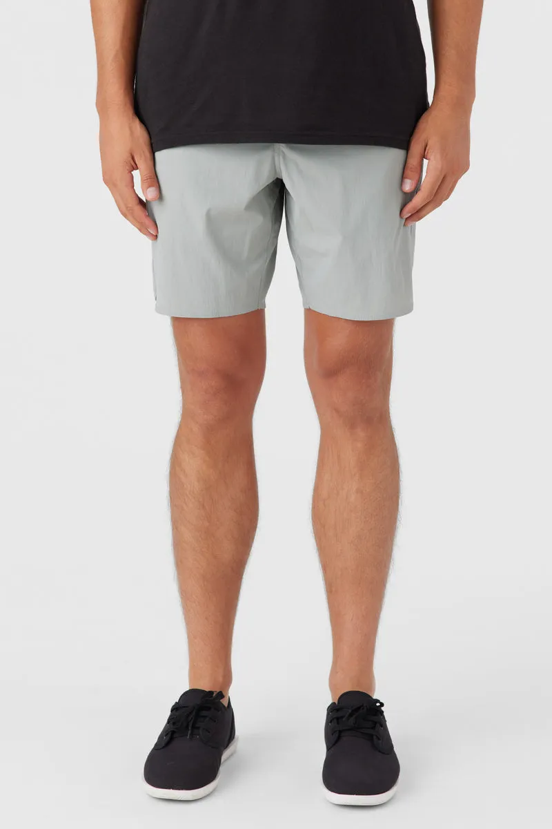 O'Neill TRVLR Camino 18" Hybrid Short - Light Grey