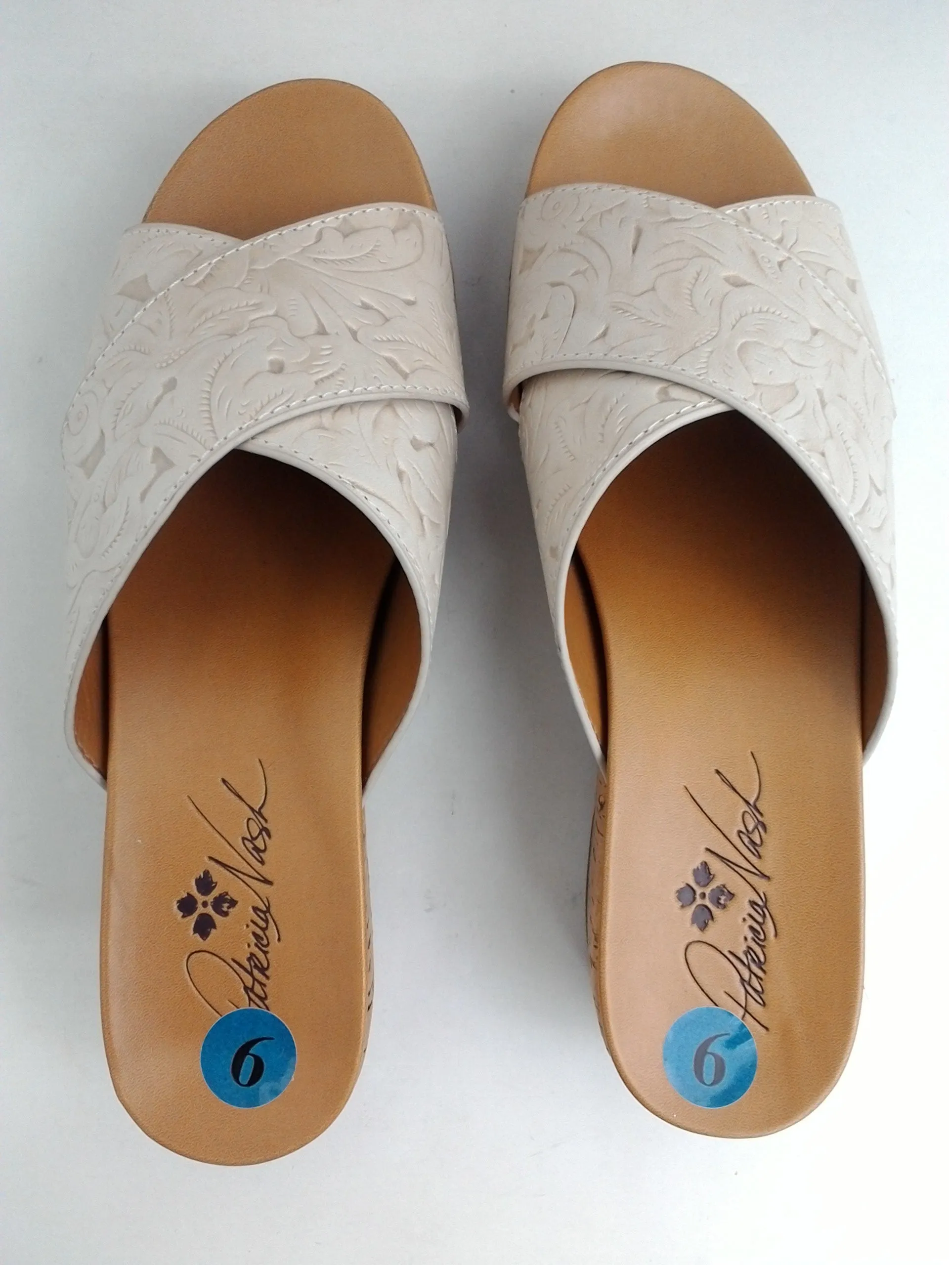 Patricia Nash Women's Luca White Leather Size 9 M