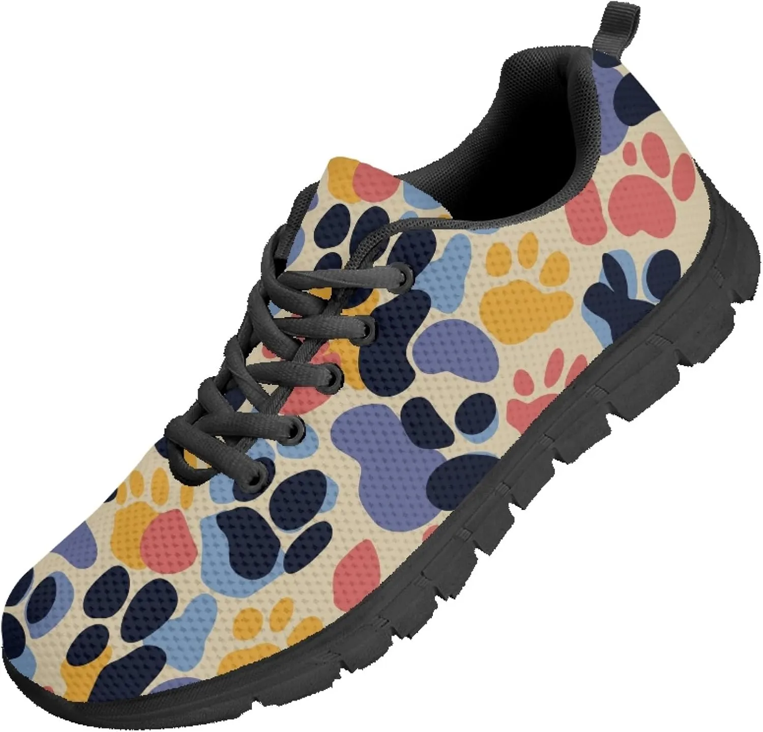 Sports Shoes for Women Trainer Running Causal Travel Sneaker Walking Low Heel Lace up Breathable Flexible Shoe